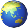 globe showing americas emoji